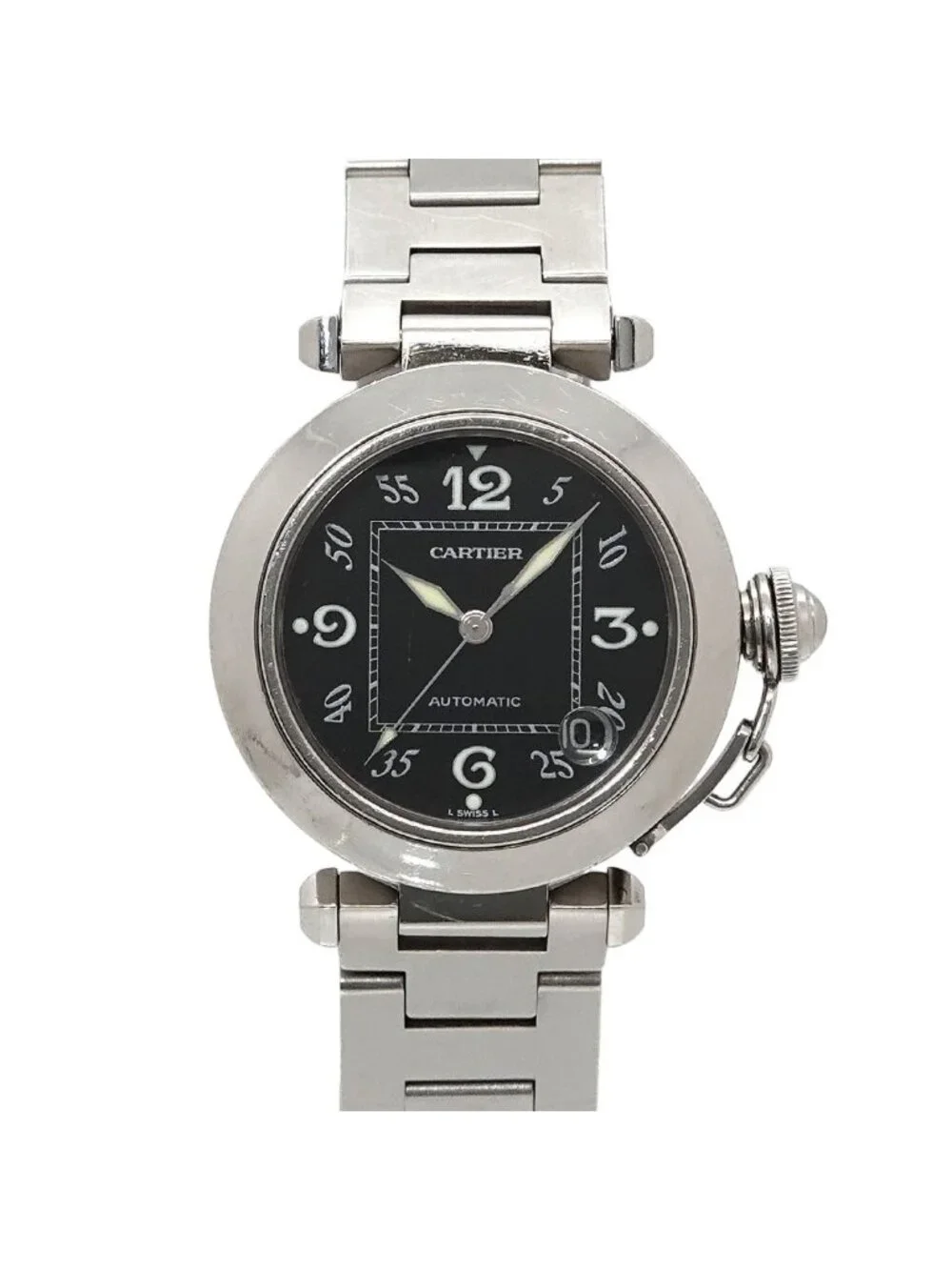 Cartier Pasha C Boys' Watch Date Black Automatic